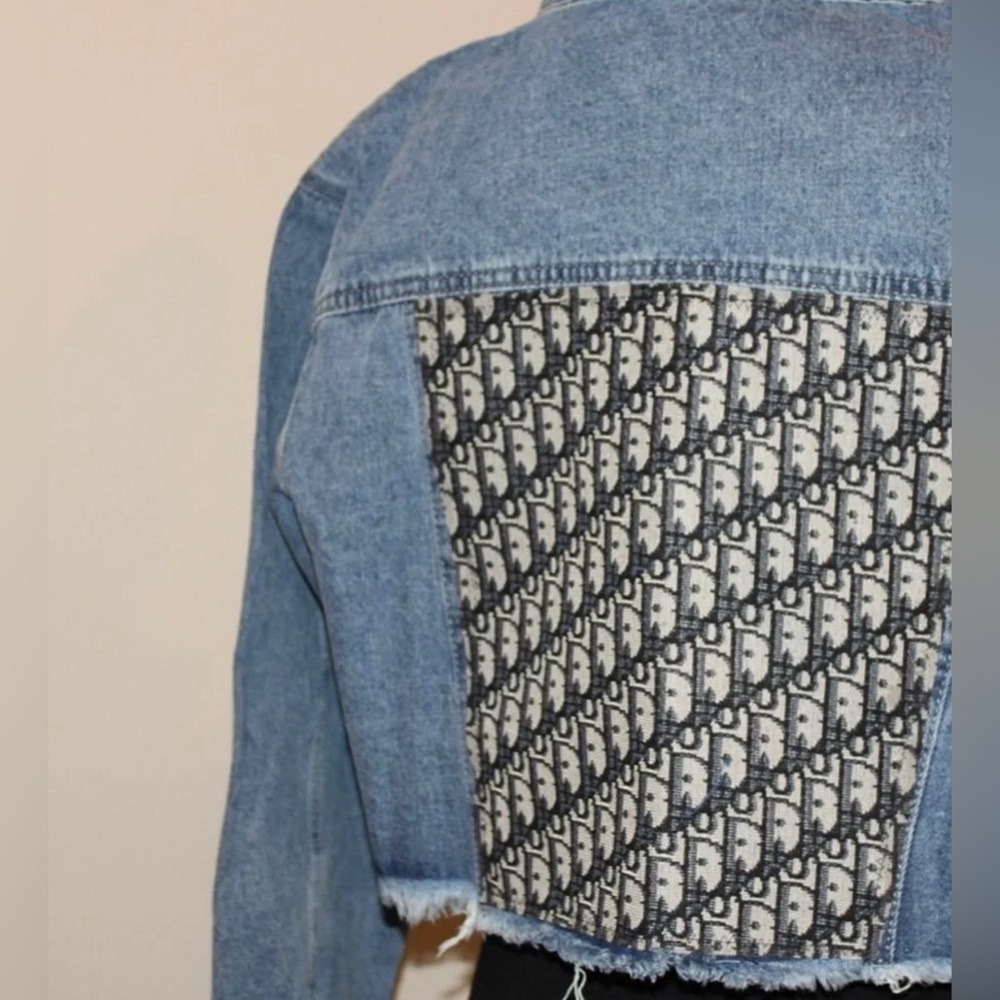 Dior Custom Blue Denim Jean Jacket